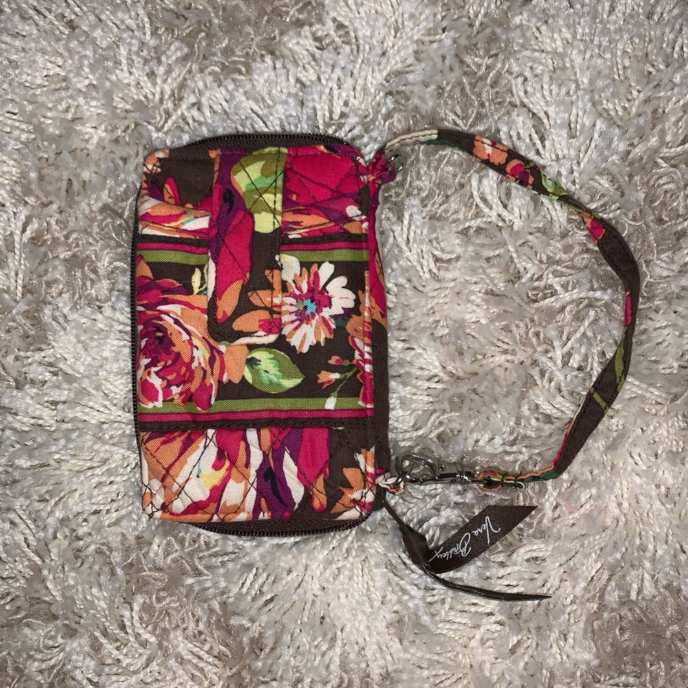 VERA BRADLEY ENGLISH ROSE WRISTLET W/ PHONE POUCH